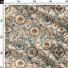 Grandiose Chintz Silk Satin Fabric Co-Ord Set