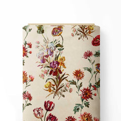 Muted Blossom Bouquet Print Fabric