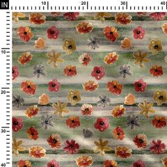 Floral Echo Print Fabric