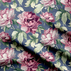 Fuchsia flowers Print Fabric