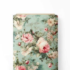 Fresh Roses Print Fabric