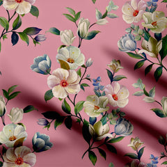 Anemone Flower Print Fabric