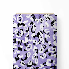 Snow Leopard Print Fabric
