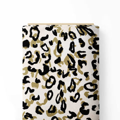 Beige Leopard Print Fabric