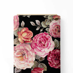 Midnight Rose Print Fabric