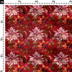 Ruby Garden Print Fabric