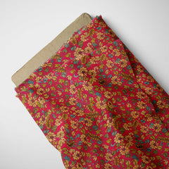 Red Vintage Kalamkari