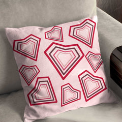 Geometric heart design Cushion