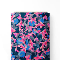 Koi Fish Clusters | Pink and Blue color palette