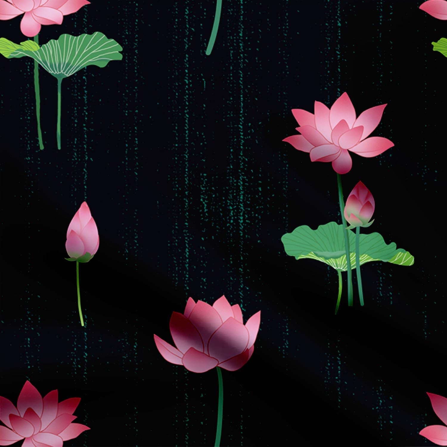 Pink Lotus Pond in Black-472527, Aarti Khare, All Designs, Chinnon Chiffon, cotton, Cotton Canvas, Cotton Poplin, Cotton Satin, Crepe, FEATURED ARTIST DESIGNS, Floral, Giza Cotton, Light Chiffon, Modal Satin, Muslin, Natural Crepe, Organic Cotton Bamboo, Organza, Organza Satin, Organza Satin (Polyester), pashmina, Poly Canvas, Poly Cotton, Pure Linen, Rayon, Satin, Satin Linen, Velvet Velure, Viscose Dola Silk, Viscose Georgette-Symplico