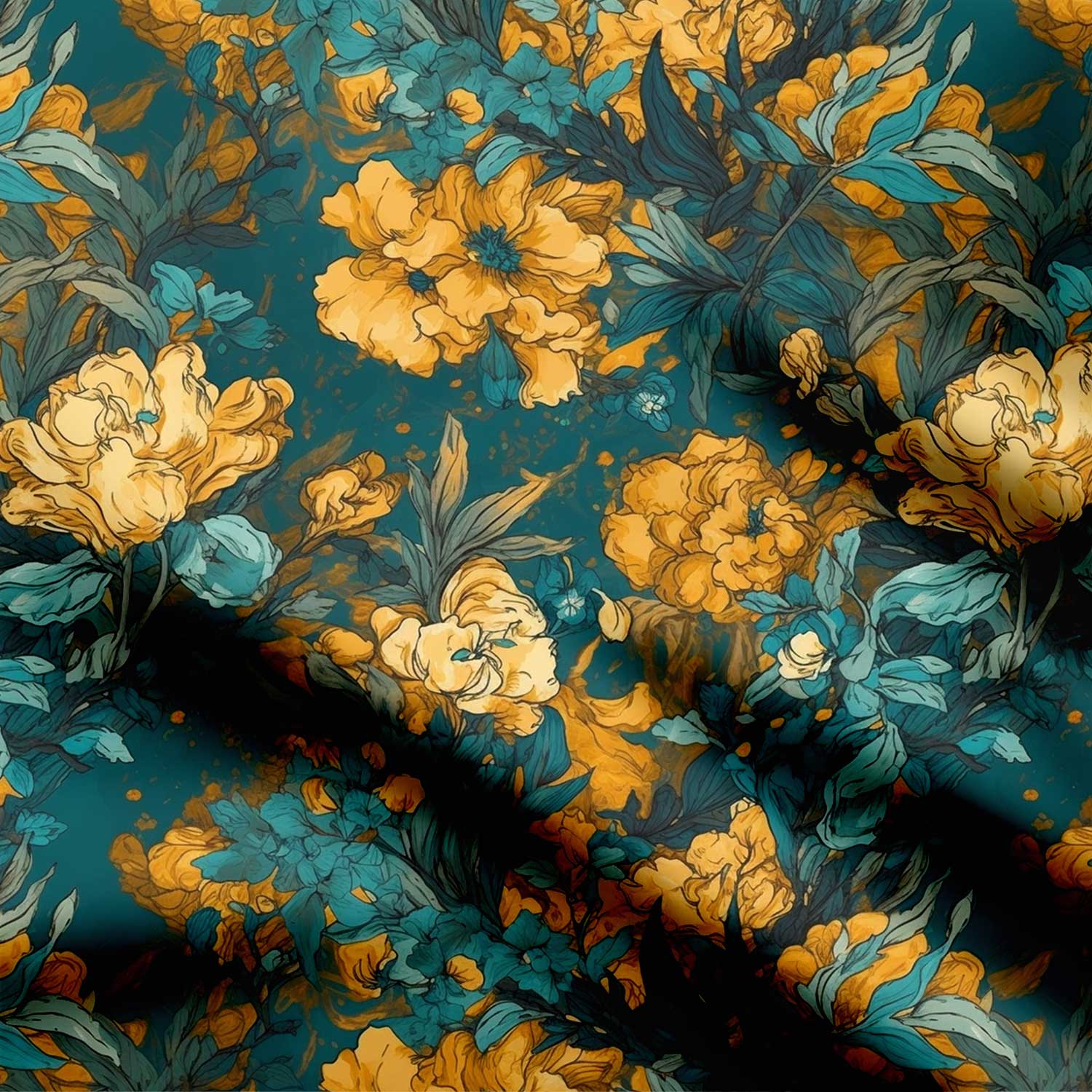 Van Gogh Floral 6-472716, All Designs, Ashna Sathesh, Chinnon Chiffon, cotton, Cotton Canvas, Cotton Poplin, Cotton Satin, Crepe, FEATURED ARTIST DESIGNS, Floral, Giza Cotton, Light Chiffon, Modal Satin, Muslin, Natural Crepe, Organic Cotton Bamboo, Organza, Organza Satin, pashmina, Poly Canvas, Poly Cotton, Pure Linen, Rayon, Satin, Satin Linen, Velvet Velure, Viscose Dola Silk, Viscose Georgette, Watercolor-Symplico