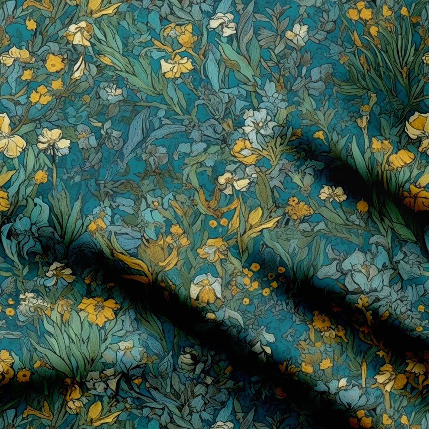 Van Gogh Floral 7-472717, All Designs, Ashna Sathesh, Chinnon Chiffon, cotton, Cotton Canvas, Cotton Poplin, Cotton Satin, Crepe, FEATURED ARTIST DESIGNS, Floral, Giza Cotton, Light Chiffon, Modal Satin, Muslin, Natural Crepe, Organic Cotton Bamboo, Organza, Organza Satin, pashmina, Poly Canvas, Poly Cotton, Pure Linen, Rayon, Satin, Satin Linen, Velvet Velure, Viscose Dola Silk, Viscose Georgette, Watercolor-Symplico