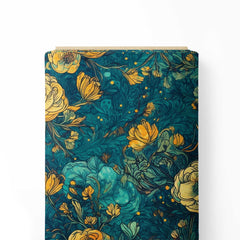 Van Gogh Floral 8 Crepe Fabric