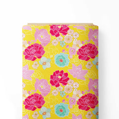 Vibrant Florals1 Cotton Fabric