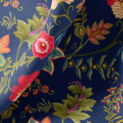 Floral 4.1 Satin Linen Fabric