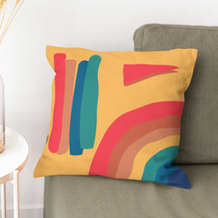 Abstract rainbow Cushion