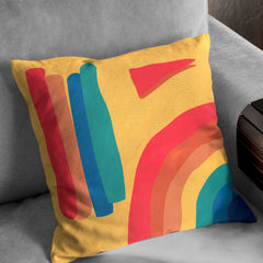 Abstract rainbow Cushion