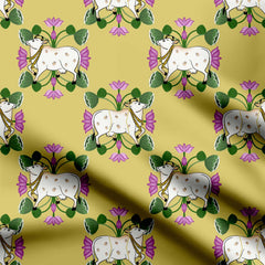 Indian Lotus Dangi Crepe Fabric