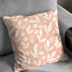 Cushion Leafy affair - pink