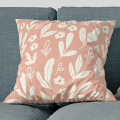 Cushion Leafy affair - pink