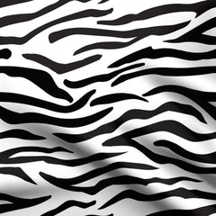 Satin 1 Meter zebra safari Print Fabric