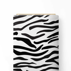 Satin 1 Meter zebra safari Print Fabric