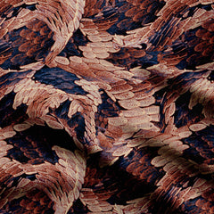 Velvet 1 Meter Abstract Animal Print - Snake Skin Print Fabric