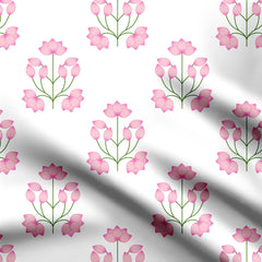 Cotton Poplin 5 Meters Pichwai lotus Print Fabric