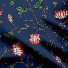 Blue Pichwai Lotus