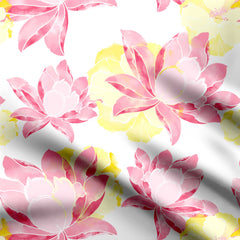 Floral Watercolor Dream Chinnon Chiffon Fabric