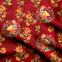 Flying Peacock Kalamkari