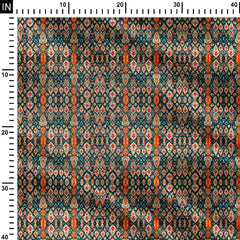 Faded Retro Ikat Kalamkari