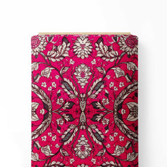 Kalamkari Hot Pink Floral