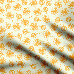 Mogra Buds Print Fabric