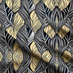Leafy Print Fabric