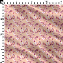Bloom watercolor pattern Print Fabric