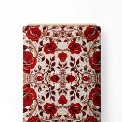 Red Rose 01 Print Fabric