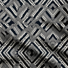 Tiny Bicolor Ethnic Print Fabric