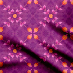 Leafy Design Print Fabric