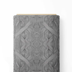 Greyscale Grid 01 Print Fabric