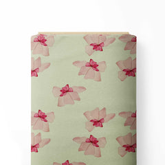 Pink Floral Whispers Print Fabric