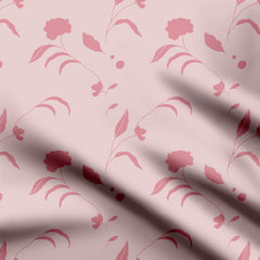 Dusky Blush Blossoms Print Fabric