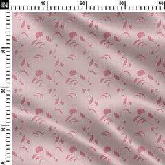 Dusky Blush Blossoms Print Fabric