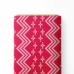 Pink Bandhani Print Fabric