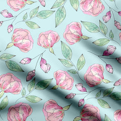 Serene Garden Cotton Fabric