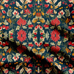 Bright Leaves Print Fabric