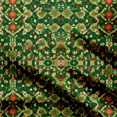 Ornamental Green Pichwai Print Fabric