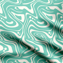 Aesthetic Waves Print Fabric