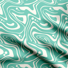 Aesthetic Waves Print Fabric