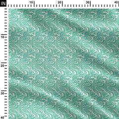 Aesthetic Waves Print Fabric